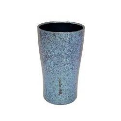 Pure Titanium Double Wall Cup Crystal Blue Pure Titanium Double Wall Cup Crystal Blue