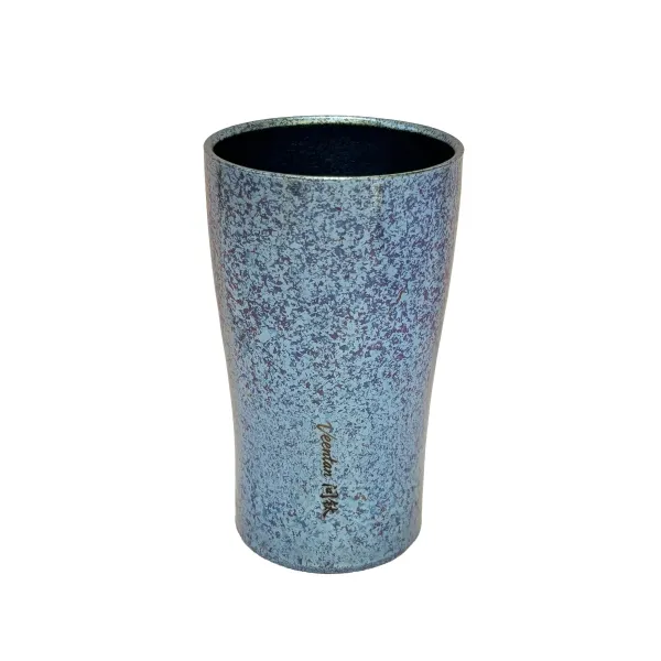 Pure Titanium Double Wall Cup Crystal Blue Pure Titanium Double Wall Cup Crystal Blue