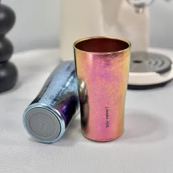 Pure Titanium Double Wall Cup Crystal Purple