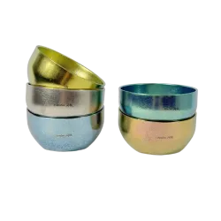 Pure Titanium Lightweight Bowl Crystal Blue Pure Titanium Lightweight Bowl Crystal Blue