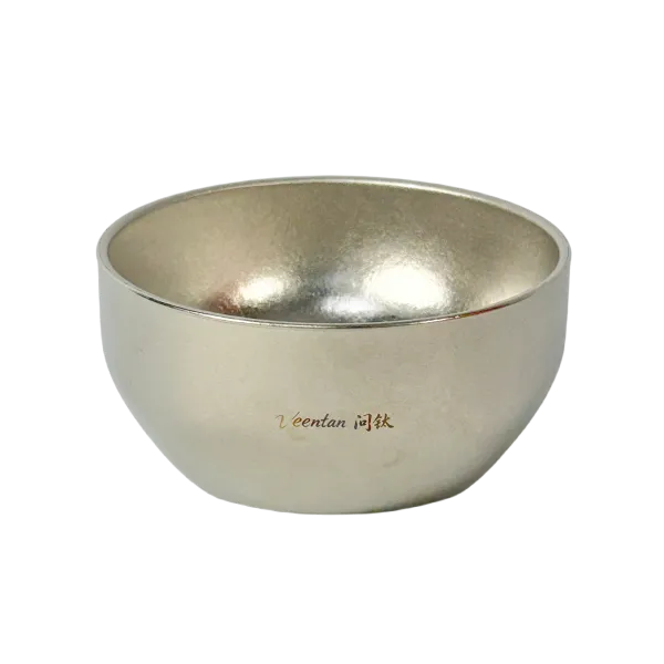 Pure Titanium Lightweight Bowl Crystal Silver Pure Titanium Lightweight Bowl Crystal Silver
