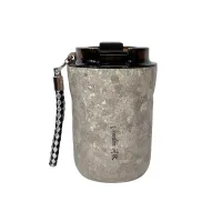 Pure Titanium Coffee Mug Crystal Silver Pure Titanium Coffee Mug Crystal Silver