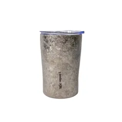 Pure Titanium Double Wall Tumbler Crystal Silver Pure Titanium Double Wall Tumbler Crystal Silver