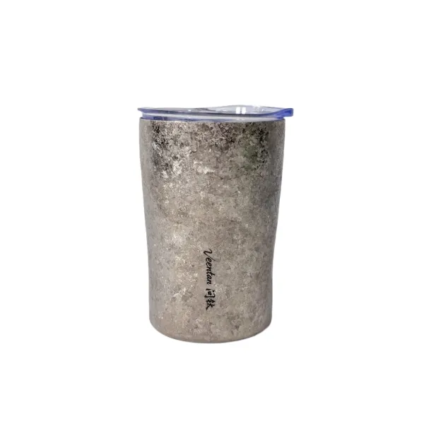 Pure Titanium Double Wall Tumbler Crystal Silver Pure Titanium Double Wall Tumbler Crystal Silver